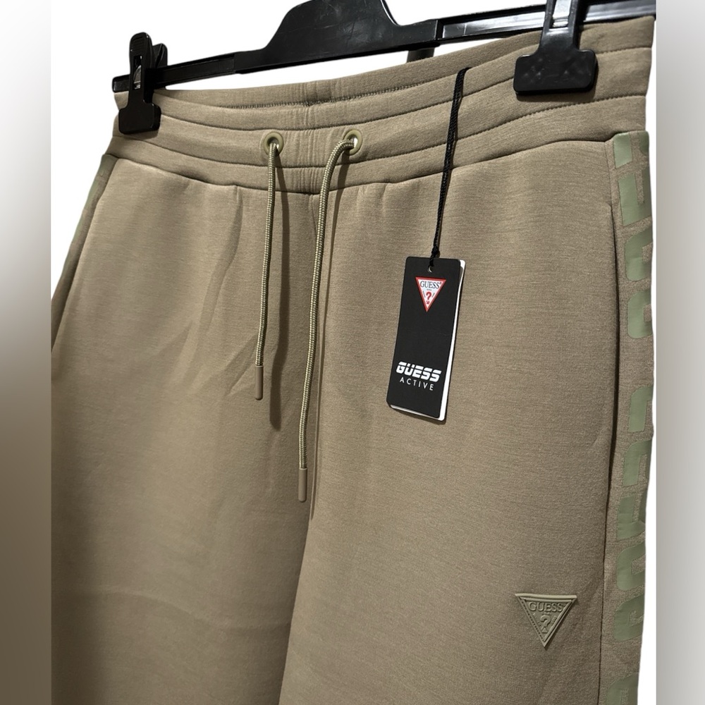 GUESS NWT Women’s Active Logo Tape Scuba Wide Leg Pant